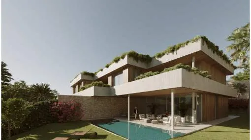 Modern villa with partial sea views in Sol de Mallorca
